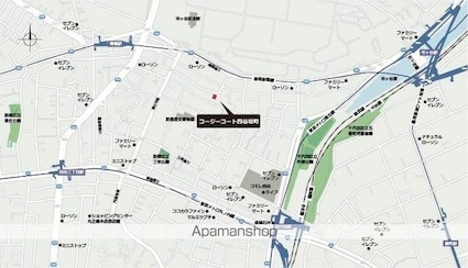コージーコート四谷坂町[1R/30.84m2]の配置図