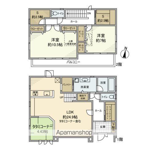 東急東横線 綱島駅 徒歩19分 2階建 築6年の間取り写真