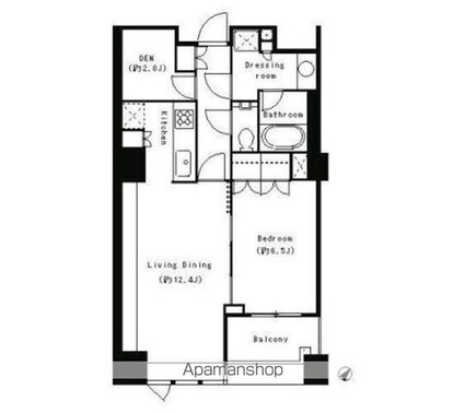 東京都目黒区下目黒２丁目[1LDK/58.6m2]の間取図