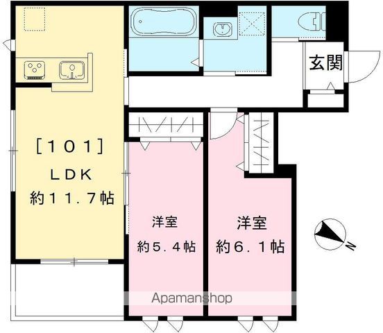 プレシャスコート鷺宮の間取り写真