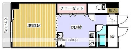ラポール小町[1DK/29.26m2]の間取図