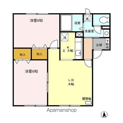 アルブル北6条の間取り写真