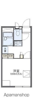 レオパレスファームランド[1K/20.28m2]の間取図