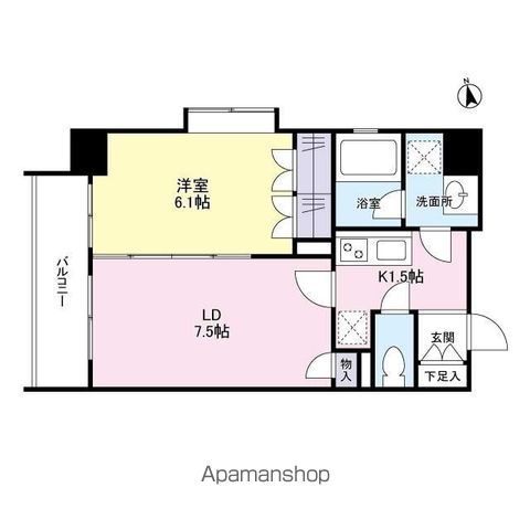 【豊島区池袋のマンションの間取り】