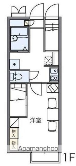 レオパレスカワシマ[1K/23.71m2]の間取図