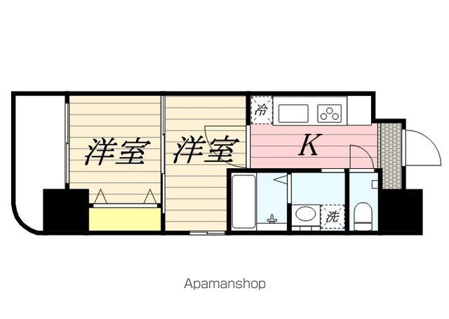 福岡市東区箱崎ふ頭のマンションの間取り