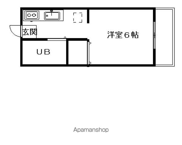 国立市西のアパートの間取り