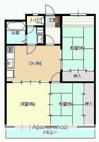 坂本第2マンションの間取り写真
