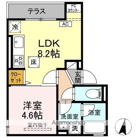 世田谷区砧1丁目KJ DーROOM工事の間取り写真