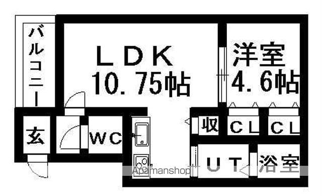 札幌市清田区 3階建 築22年の間取り写真
