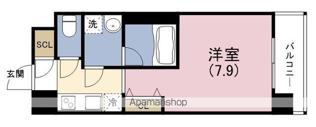 NORTH VILLAGE 伍番館の間取り写真