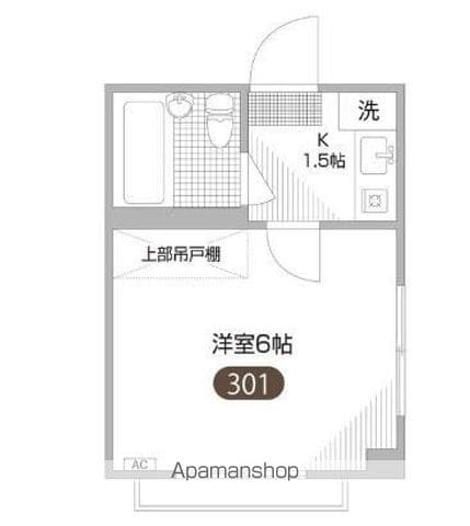 ピア・下北沢 301 ｜ 東京都世田谷区代田２丁目36-20（賃貸マンション1K・3階・15.67㎡） その2