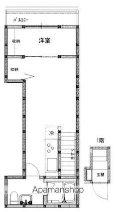 Ｌｅ　Ｖｅｒｊｕ（ル・ヴェルジュ）[1LDK/29.44m2]の間取図