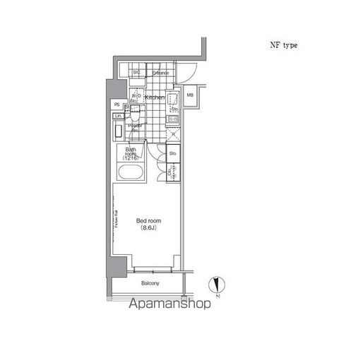 【パークハビオ門前仲町の間取り】