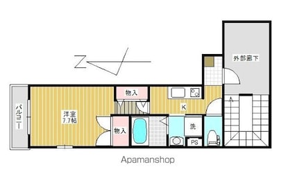 ＣＵＥＶＡ　ＢＬＡＮＣＡ[1K/28.28m2]の間取図