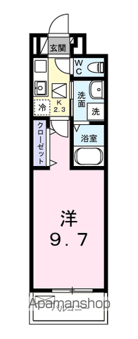 羽村市栄町のアパートの間取り