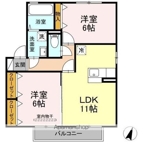 シーゲルSugu A棟の間取り写真