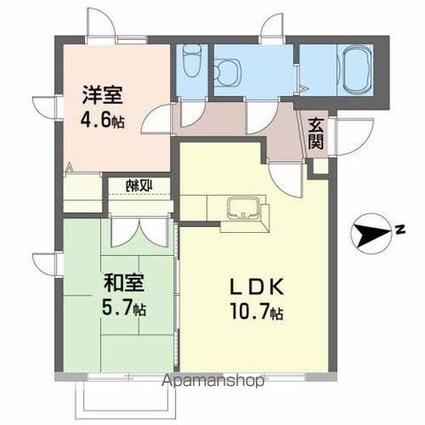 キャップ類家[2LDK/46.8m2]のその他内装