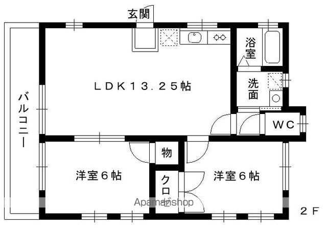 シャンポーレ美和台の間取り