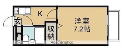 ライブリー上杉[1K/24m2]の間取図