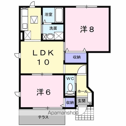 セピアコート若穂[2LDK/51.79m2]の間取図