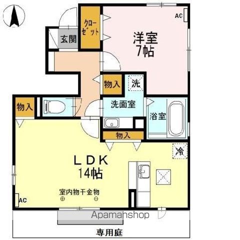 レクニルド西五城 1の間取り写真