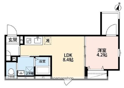 ｒｏｂｏｔ　ｈｏｍｅ　寒川町[1LDK/30.01m2]の間取図