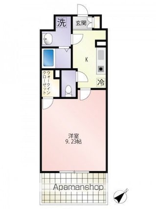 第２５友建ビル[1K/28.27m2]の間取図