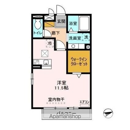 Ｂｒｅｚｚａ[1R/33.62m2]の間取図
