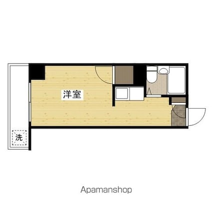 クオレマンションクサツ[1R/18.36m2]の間取図