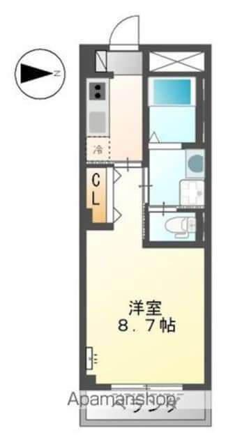 グラン・ルーチェ[1K/28.05m2]の間取図
