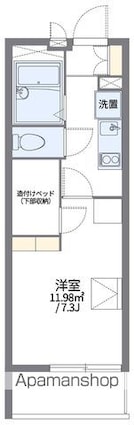 レオパレス豊田壱番館[1K/20.81m2]の間取図