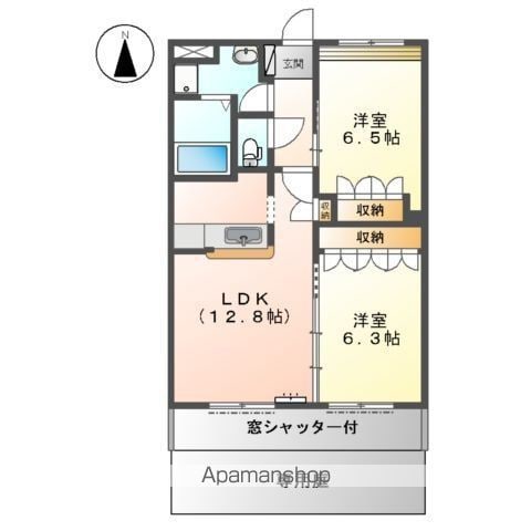 レジデンス九品の間取り写真