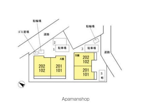 ディアベルジュ湘南　Β館 102 ｜ 神奈川県藤沢市亀井野816-2(α)816-2-2(β)（賃貸アパート1LDK・1階・45.77㎡） その11