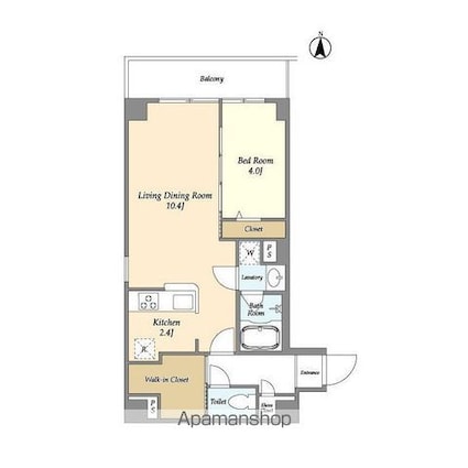 東京都練馬区北町３丁目[1LDK/43.66m2]の間取図
