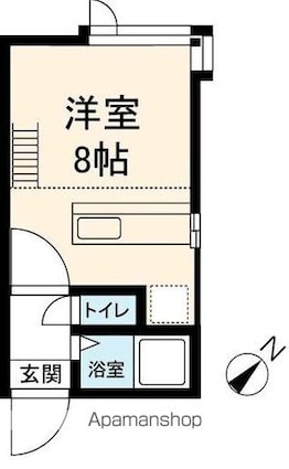 プチメゾン文京台[1R/21.45m2]の間取図