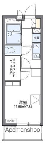 レオパレスクレストタウンAの間取り写真