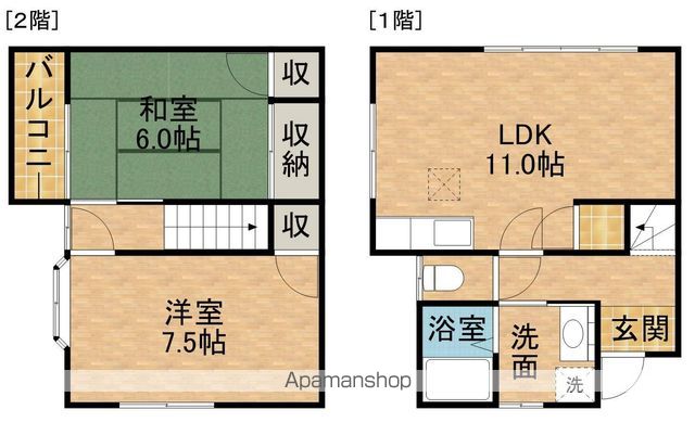 テラスハウス高橋の間取り写真
