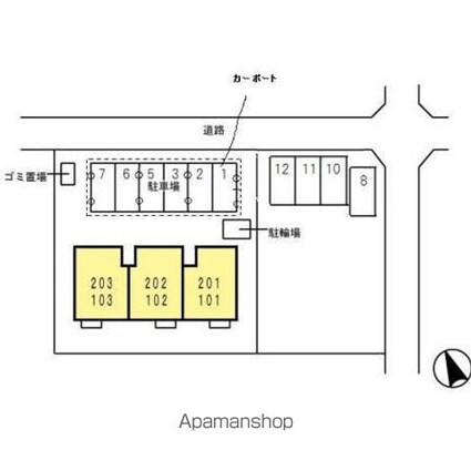 モダン・アメニティ[1LDK/55.29m2]の配置図