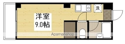 パークハイツ[1R/19.8m2]の間取図