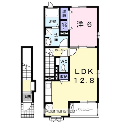 フォーリストⅠ[1LDK/49.14m2]の間取図