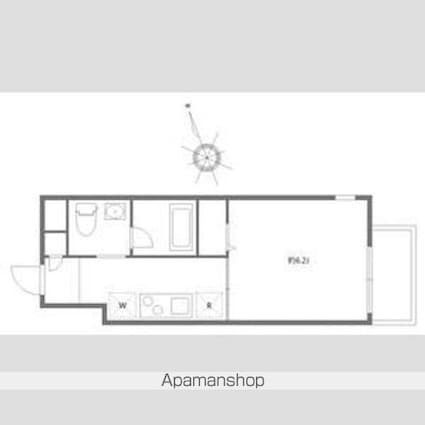 アリカ押上[1K/22.34m2]の間取図