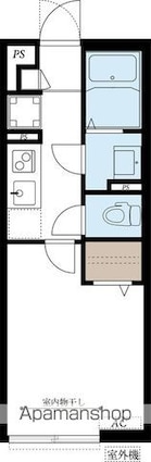 グレイス高野Ⅱ[1K/20.29m2]の間取図