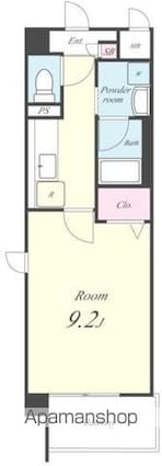 ブルーオーシャン[1K/29.84m2]の間取図