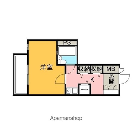 ＳーＦＯＲＴ錦糸町[1K/20.43m2]の間取図