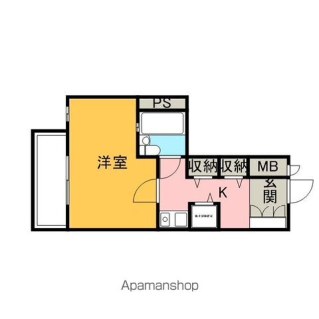 ＳーＦＯＲＴ錦糸町[1K/20.43m2]の間取図