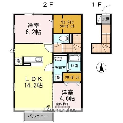 フォレストパークサイド永利の間取り写真