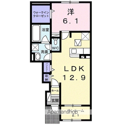 Ｐｅｔｉｔ　Ｅｔｏｉｌｅ[1LDK/50.52m2]の間取図