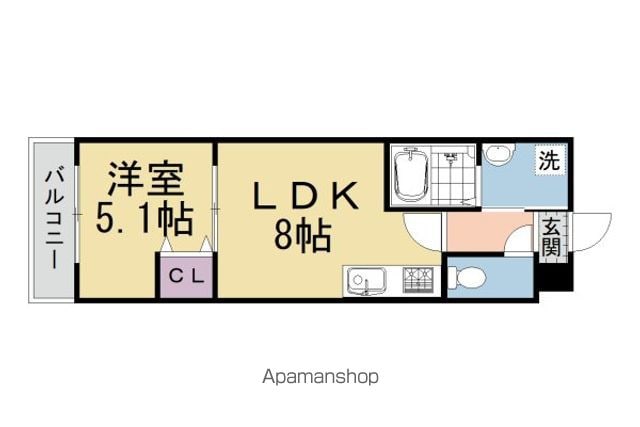 CULTI京都六地蔵の間取り写真