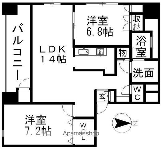 パシフィックコンフィート丸の内の間取り写真